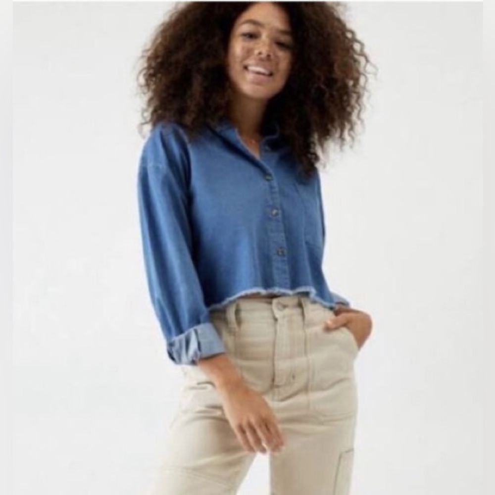 Kendall + Kylie Denim Shirt